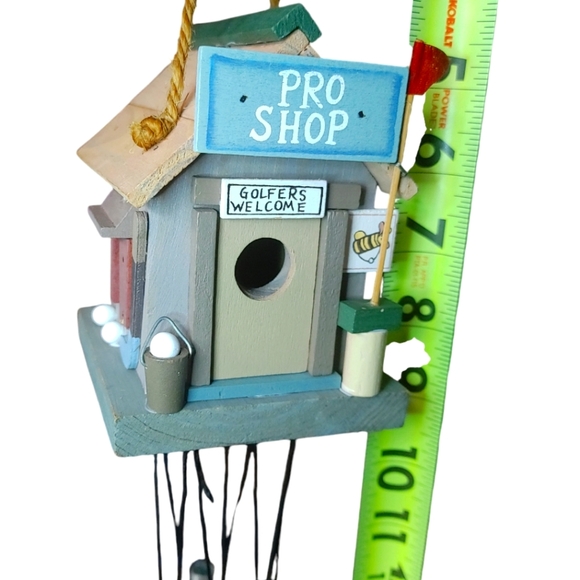 Wind Chime Golf Pro Shop Hand Made & Painted, Kitchie. For the Family Golfer - Picture 9 of 10